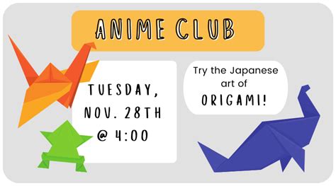 Anime Club | Clinton Public Library