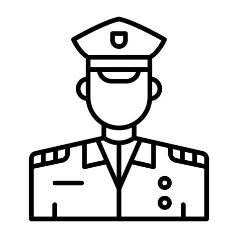 Police Officer Vector Icon 21694097 Vector Art At Vecteezy