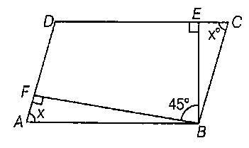 The Angle Between The Two Altitudes Of A Parallelogram Through The