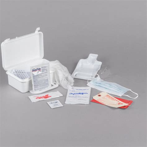 Bodily Fluid Cleanup Kit 10 Piece Webstaurantstore