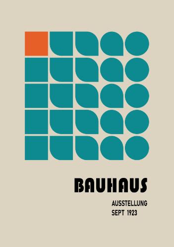 Quadro E Poster Bauhaus Ausstellung Sept Quadrorama