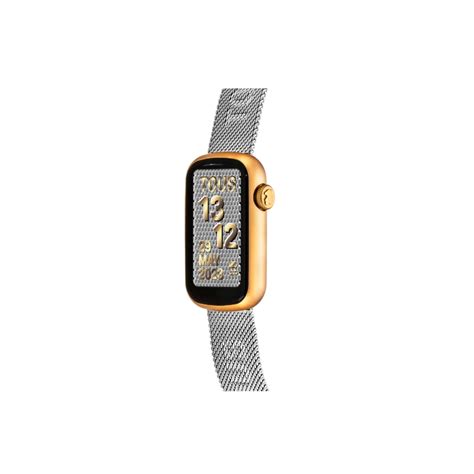 Reloj Tous Smartwatch Con Brazalete De Acero Y Caja De Aluminio En