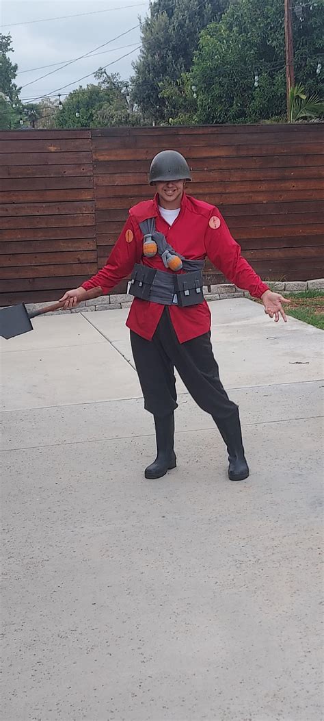 My soldier halloween costume : r/tf2