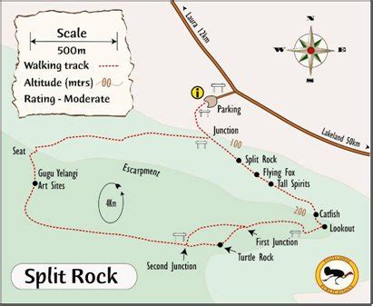 Split Rock Walking Trail Map