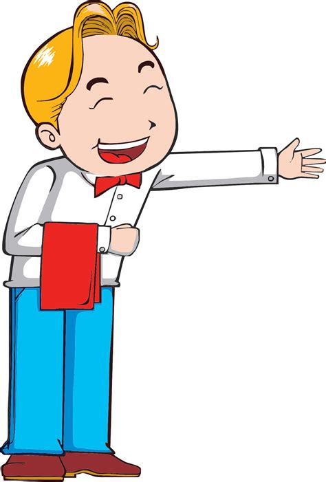 Restaurant Waiter Vector