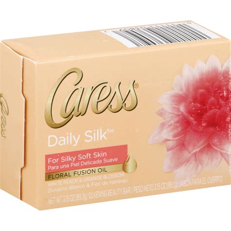 Caress Daily Silk Beauty Bar Silkening White Peach And Orange Blossom