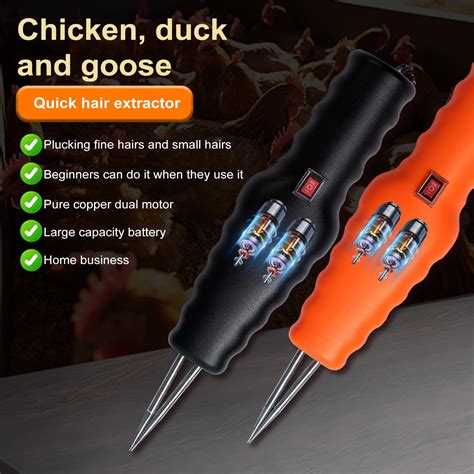 Electric Poultry Plucker Handheld Chicken Feather Plucker Compact