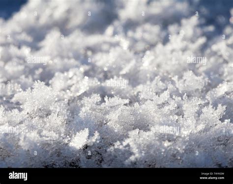 Snow crystals close-up Stock Photo - Alamy