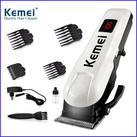 Kemei Alat Cukur Rambut KM 809A Hair Clipper LCD Cordless Lazada