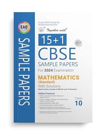 Together With Cbse Ead Sample Paper Class Mathematics Standard For