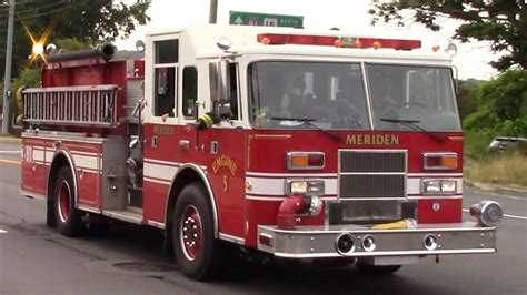 Meriden Fire Department Engine 5 Responding Youtube