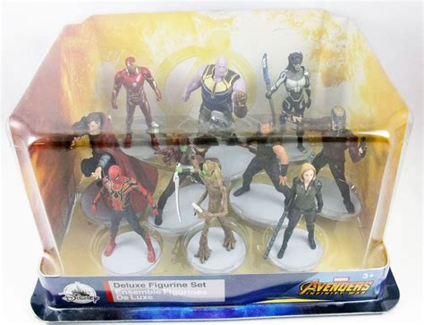 Marvel Studios Disney Store Pvc Figures Deluxe Set Avengers