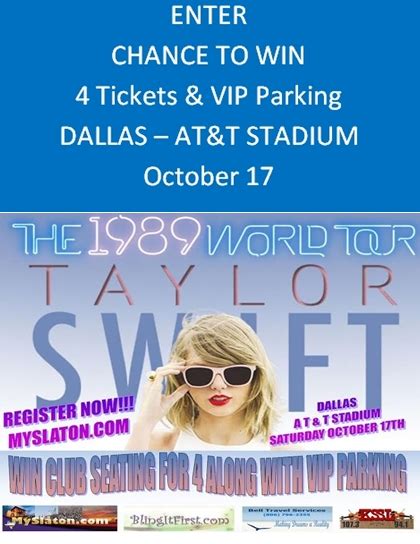 TAYLOR SWIFT TICKETS! ENTER NOW! - MySlaton.com