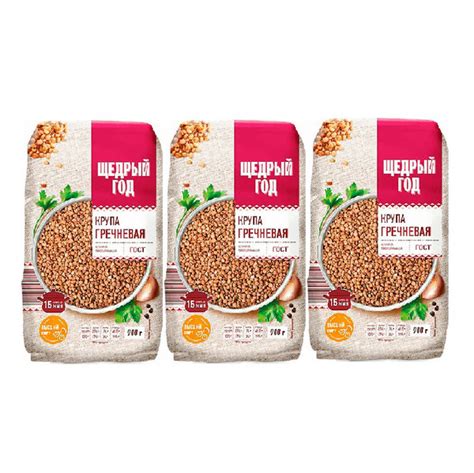 Характеристики Гречка Щедрый год ядрица пропаренная ...