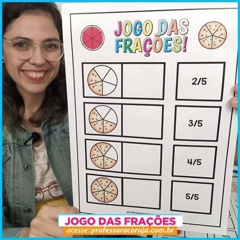 Jogo Das Frações Professora Coruja