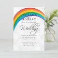 Rainbow Gay Wedding Invitation Zazzle