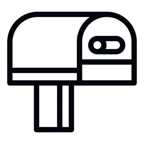 Classic Mailbox Icon Outline Style 15308441 Vector Art At Vecteezy