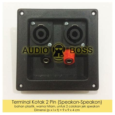 Jual Terminal Kotak Box Speaker Pin Dengan Spikon Speakon Di Lapak