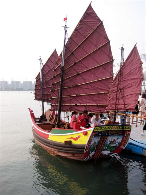 Chinese Junk Boats At This Year S Show And A Replica Of An