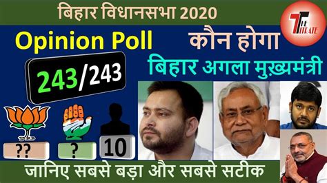 Bihar Assembly Election 2020 Opinion Poll Who Will Be Next Cm Of Bihar बिहार में अभी हुआ चुनाव