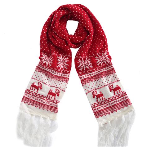 Jaycosin Scarves Women 2018 Unisex Christmas Reindeer Snowflake Scarf