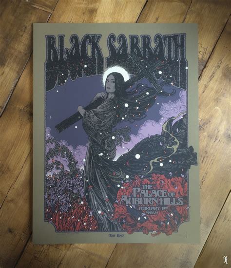 Inside The Rock Poster Frame Blog Black Sabbath Richey Beckett Auburn