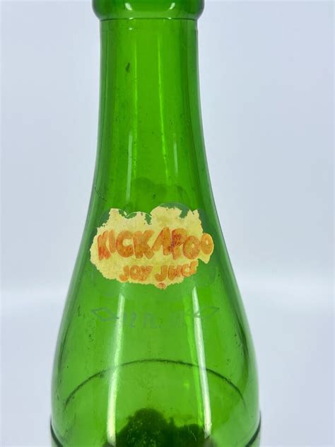 Kickapoo Joy Juice Yellow Label Acl Soda Bottle 10oz 1965 Vtg Acl Soda Bottle Ebay