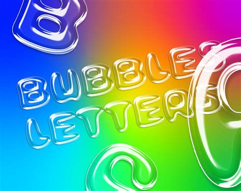 Bubbles Letters Png Editable Letters Bubbles Canva Or Photoshop Write