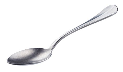 Premium Photo Metal Spoon Isolated On White With Clipping Path