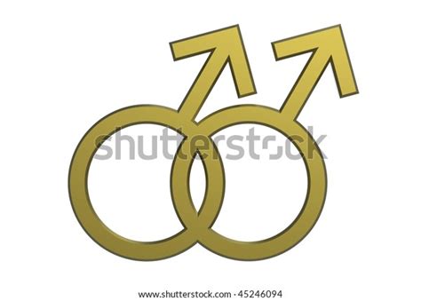 Male Sex Symbol Render Isolated On Stock Illustration Shutterstock