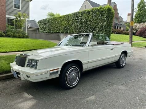 1982 Chrysler Lebaron Convertible Mark Cross Edition 61k Documented