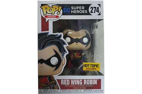 Funko Pop Heroes Dc Super Heroes Red Wing Robin Hot Topic Exclusive