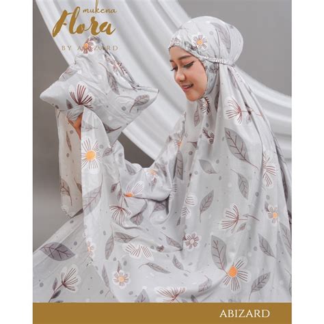 Jual Abizard Mukena Rayon Dewasa Flora Ukuran Standrt Shopee Indonesia