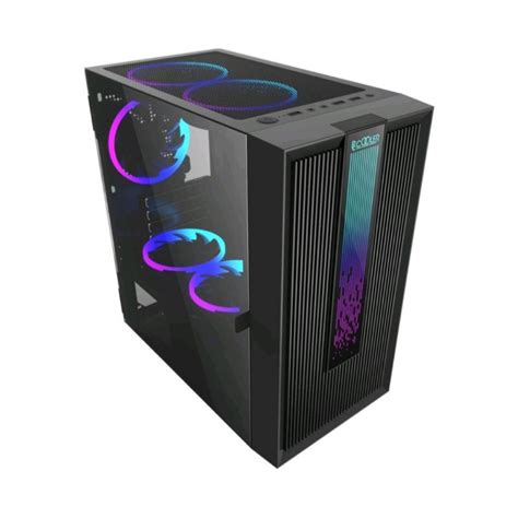 Jual PC COOLER PLATIMUM LM200 Black MESH RGB Gaming Case Shopee Indonesia