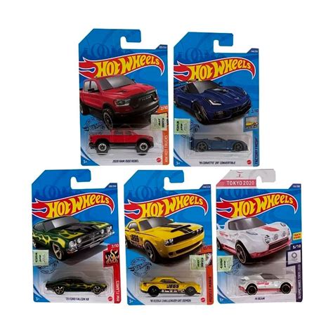 Hot Wheels Pack X5 Autos Individuales Surtidos Mattel