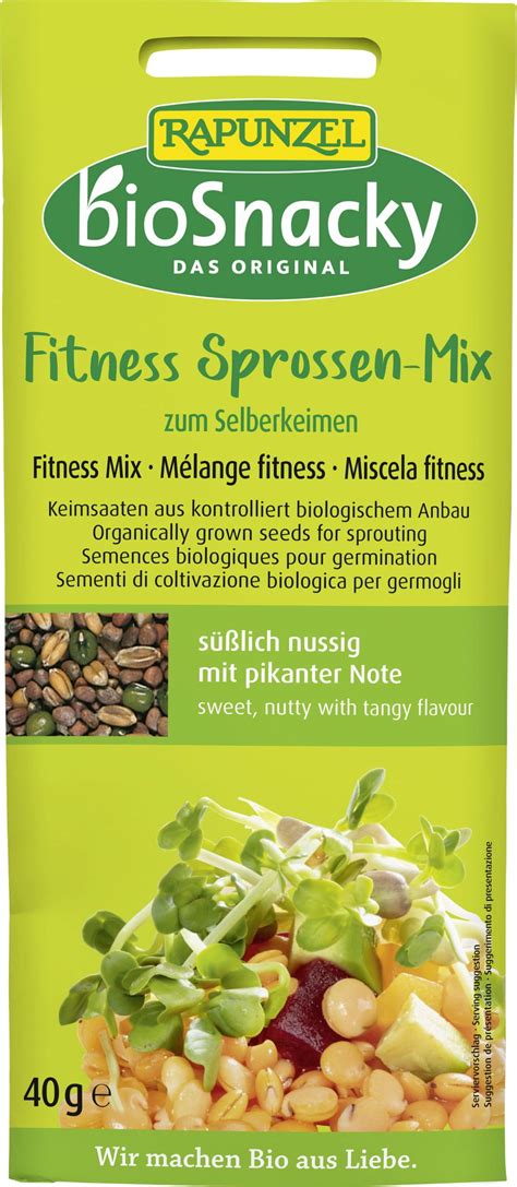 Rapunzel Biosnacky Sprout Seeds Fitness Mix G Piccantino Online