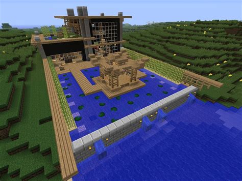 Japanese Modern on the River Minecraft Project