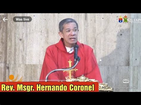 Quiapo Church Live Tv Mass Today Am April Friday Youtube