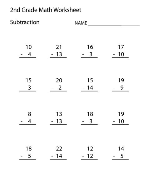 Free Math Printables For Nd Grade