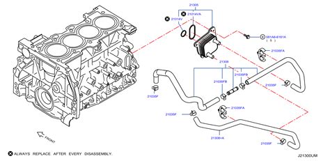 Diagram OIL COOLER For Your Nissan