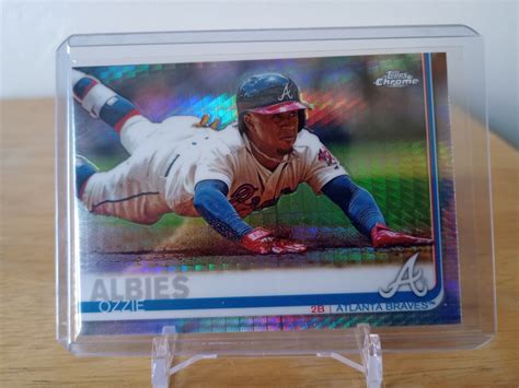 2019 Topps Chrome Prism Refractor 57 Ozzie Albies For Sale Online EBay