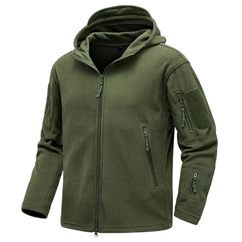 Chaqueta T Ctica De Lana Con Capucha Para Hombre Abrigo Militar Con M