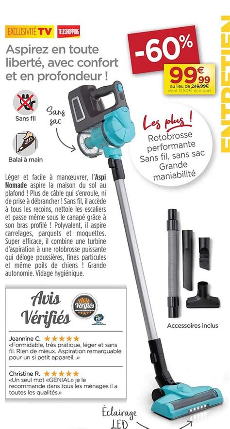 Promo Aspi Nomade Chez Teleshopping Icatalogue Fr