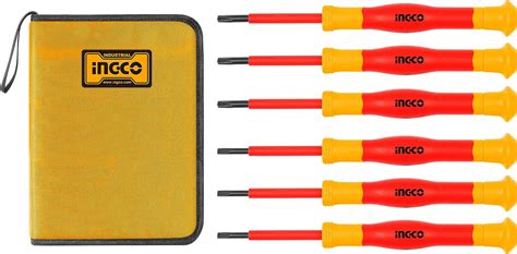 Ingco Insulated Precision Screwdriver Set 6pcs VDE GS 1000V