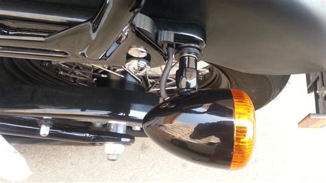 Turn Signal Relocation For Detachable Sissy Bar Softail Slim 2013