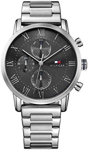 Tommy Hilfiger Analogue Multifunction Quartz Watch For Men With Silver