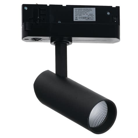 PROIETTORE LED PER SISTEMA A BINARIO ACTION 13W 1300 Lumen 4000K LUCE