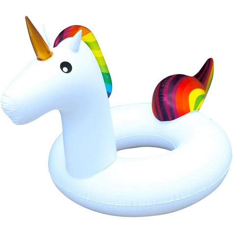 Rainbow Unicorn Pool Float 41in x 68in | Party City