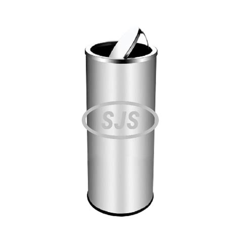 Stainless Steel Round Bin Cw Flip Top Superior Janitorial Supplies