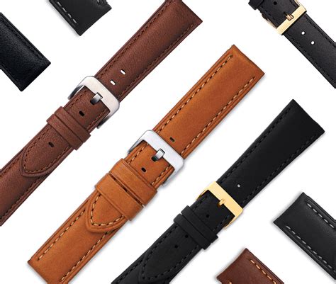 Water Resistant Leather Watch Strap Discount Bellvalefarms